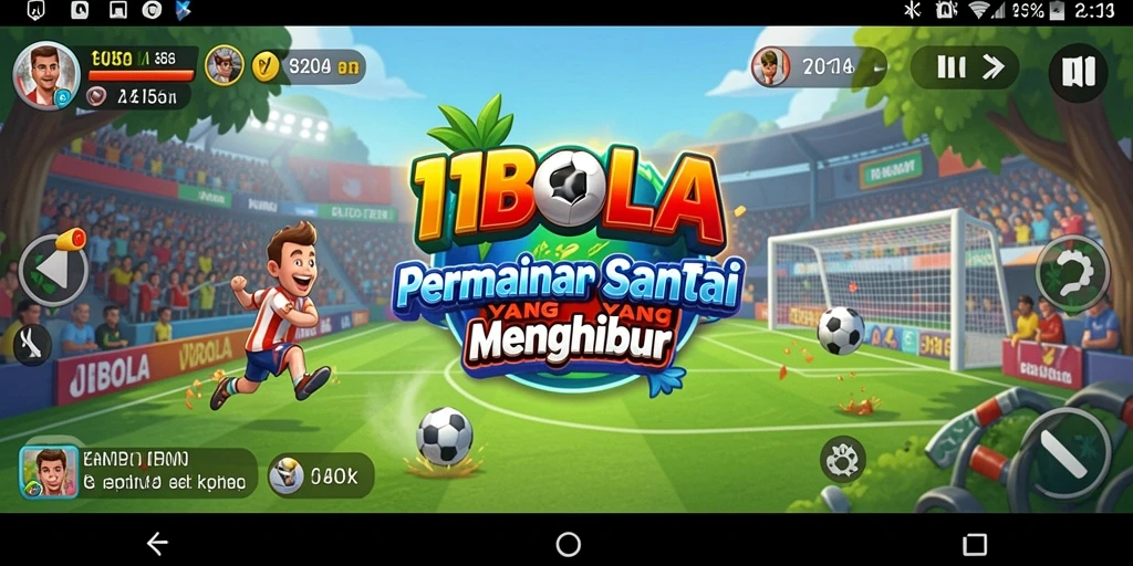 Tampilan gameplay seru dan penuh warna dari 11BOLA.