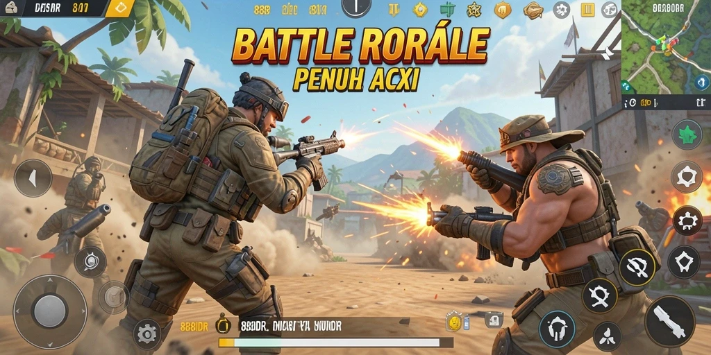 Gameplay seru Battle Royale di 888IDR yang menegangkan.