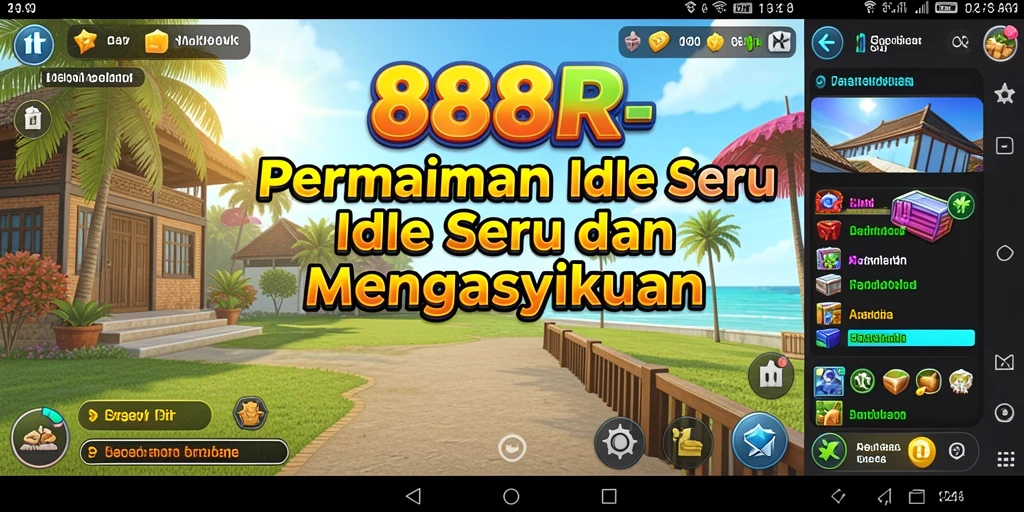 Screenshot gameplay 888R menampilkan aksi Idle yang menarik.