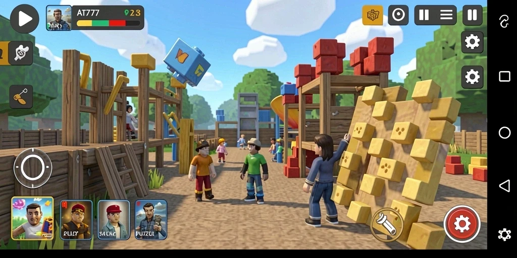 Tampilan gameplay AT777 yang menantang dengan puzzle menarik.