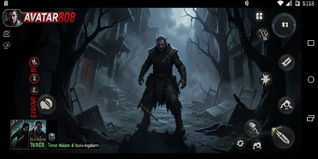 Tampilan gameplay horor yang mencekam dari AVATAR808.