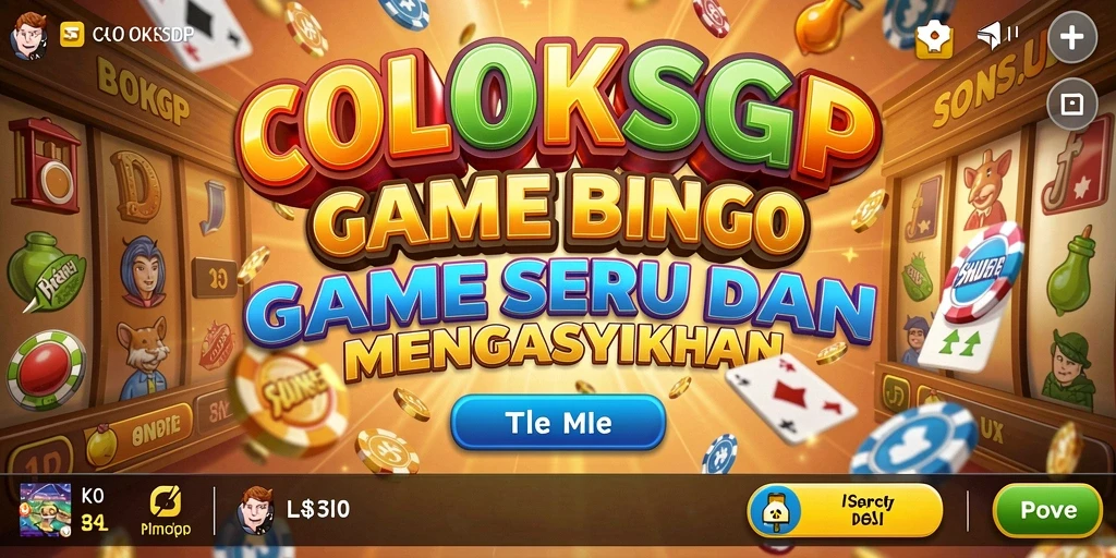 Tampilan gameplay seru COLOKSGP dengan suasana Bingo yang menyenangkan.