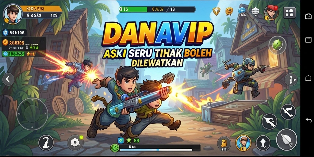 Tangkapan layar utama <strong>DANAVIP</strong> menunjukkan aksi mendebarkan dalam pertarungan.