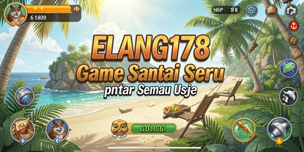Tampilan gameplay ELANG178 yang penuh warna dan menyenangkan.
