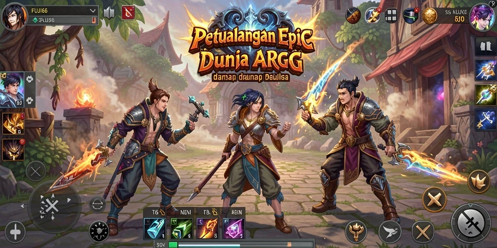 Tampilan menarik dari gameplay ARPG FUJI66 yang penuh aksi.