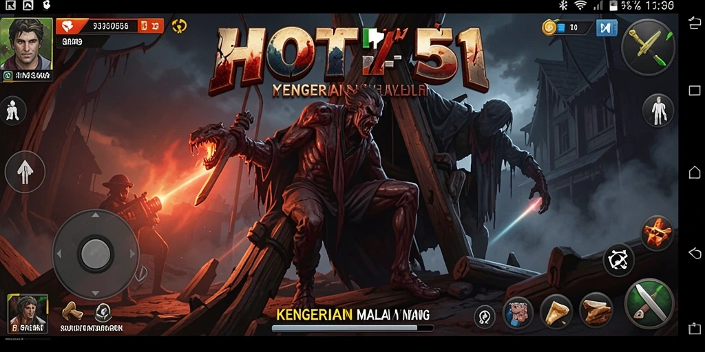 Screenshot HOT51 menampilkan momen menegangkan dalam gameplay penuh kengerian.