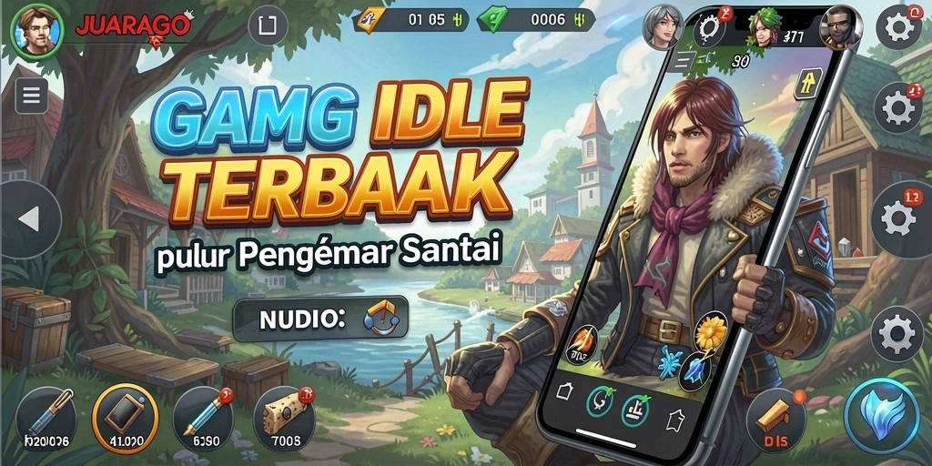 Tampilan menarik dari gameplay JUARAGO yang menenangkan.