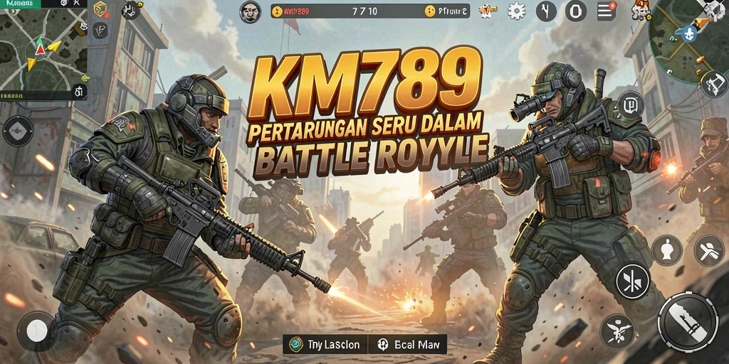 Tampilan menarik dari gameplay Battle Royale di KM789.