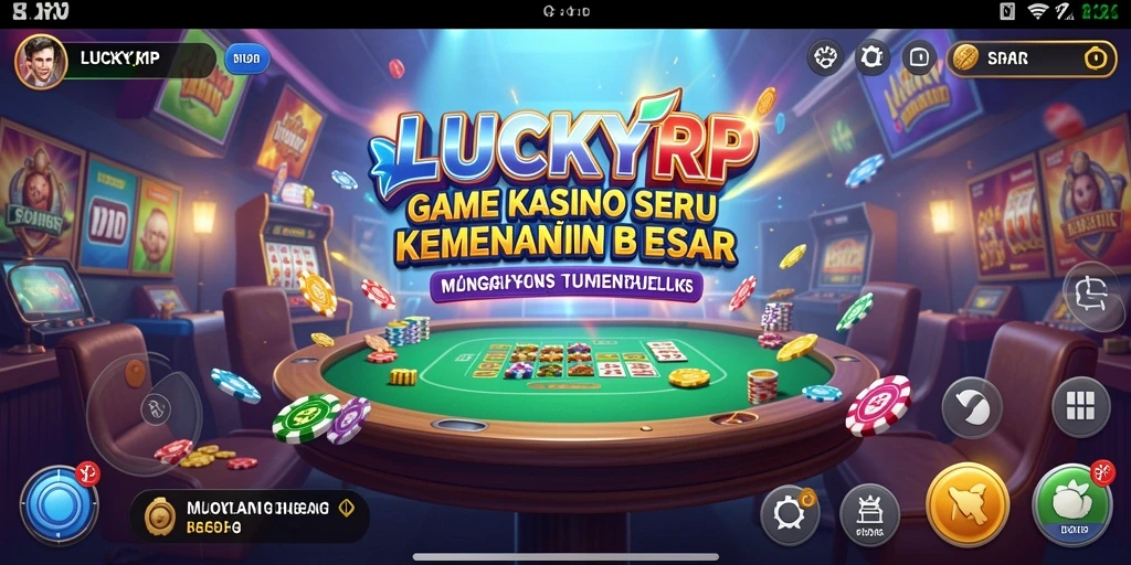 Tampilan gameplay seru dari LUCKYRP yang menggugah semangat pemain Kasino.