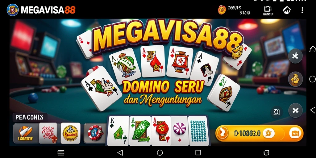 Screenshot utama MEGAVISA88 menampilkan pengalaman bermain Domino yang seru.