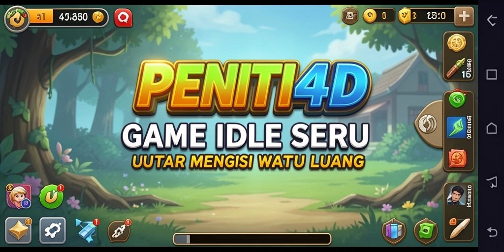 Tampilan gameplay menarik dalam PENITI4D dengan aksi Idle yang seru.