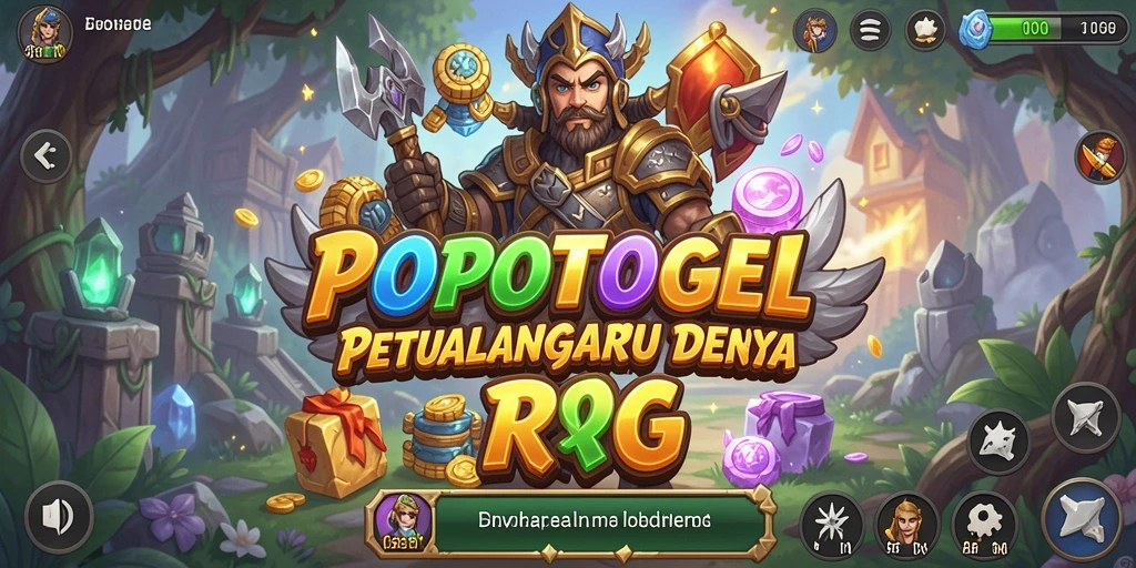 Tampilan gameplay RPG yang mendalam dan interaktif.