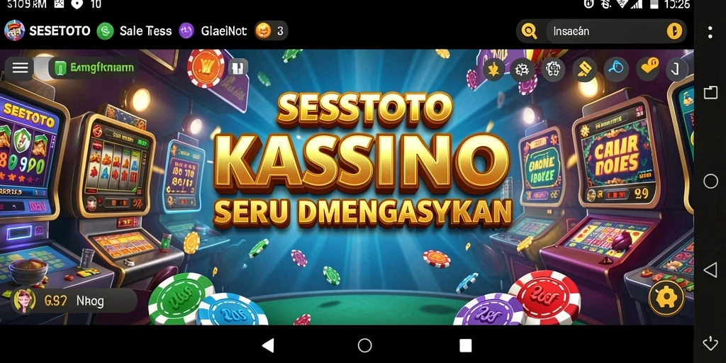 Tampilan menarik dari gameplay SESETOTO di dunia Kasino.
