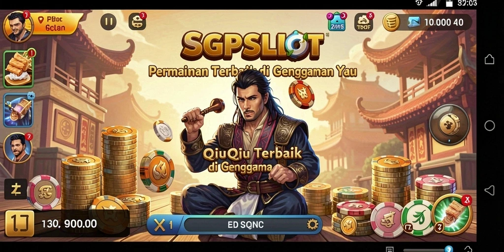 Tampilan gameplay QiuQiu SGPSLOT yang seru dan menarik.