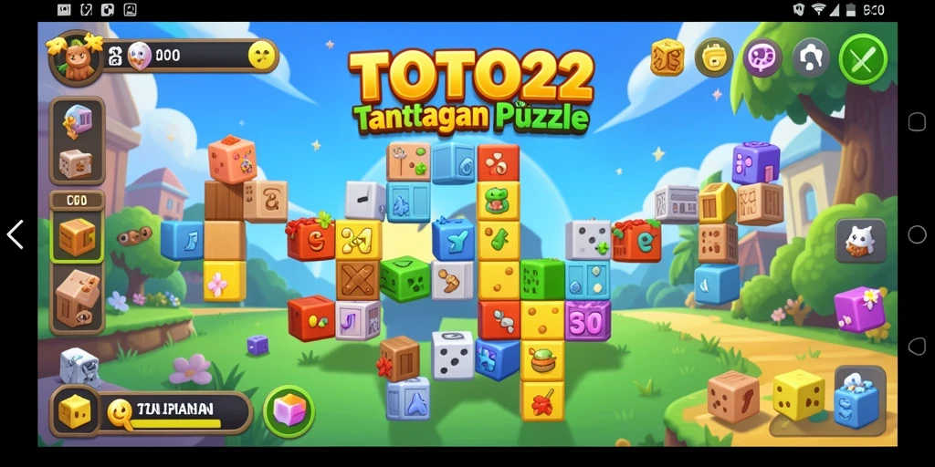 Tampilan gameplay TOTO22 dengan berbagai level puzzle menarik.