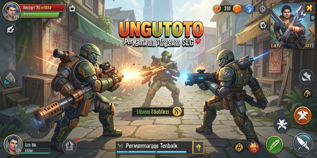Tampilan menarik dari gameplay strategis UNGUTOTO.