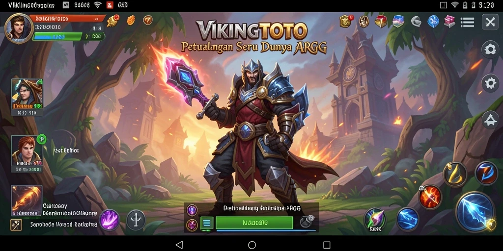 Screenshot VIKINGTOTO menampilkan aksi pertarungan mendebarkan dalam dunia ARPG.